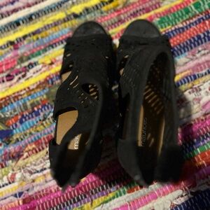 Maurices Black Heeled Sandals